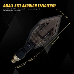 Motorcycle Indicators Flowing Turn Signal Lights Motorbike Turning Indicators Front Rear Lights for Motorbike Harley Cruiser Honda Kawasaki BMW Yamaha Suzuki