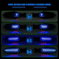 Universal Motorcycle LED Turn Signal Lights Double Color Front Rear Indicator Indicator Lights
