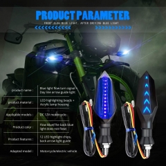Universal Motorcycle LED Turn Signal Lights Double Color Front Rear Indicator Indicator Lights