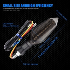 Universal Motorcycle LED Turn Signal Lights Double Color Front Rear Indicator Indicator Lights