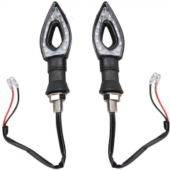 Motorcycle Turn Signals Lights 12V Universal Motorbike Turn Signal Indicator Blinker Amber Light Lamp for Yamaha Honda Suzuki Kawasaki