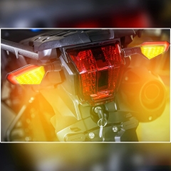Motorcycle Led Turn Signal Lights 12V DC Rear Indicators Yellow Red Motorcycle Turn Lights 10 mm 13 LED Motorcycle Blinker Front Rear Lights for Motorbike