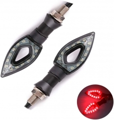 Motorcycle Turn Signals Lights 12V Universal Motorbike Turn Signal Indicator Blinker Amber Light Lamp for Yamaha Honda Suzuki Kawasaki