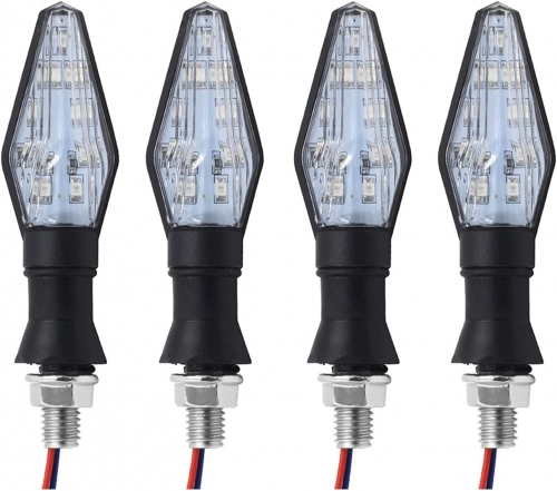 Motorcycle Light Accessories 12V Universal Motorcycle LED Turn Signal Light Indicators Amber Blinker Light Flashers Lighting Motorcycle Accessories
