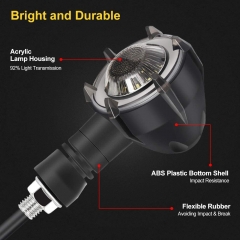 Motorcycle Turn Signal Red/Sequence Amber LED Indicator Light Daytime Running Lights DRL Switchback Glow for Motorcycle