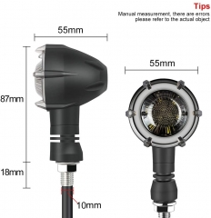 Motorcycle Turn Signal Red/Sequence Amber LED Indicator Light Daytime Running Lights DRL Switchback Glow for Motorcycle