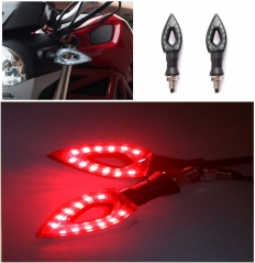 Motorcycle Turn Signals Lights 12V Universal Motorbike Turn Signal Indicator Blinker Amber Light Lamp for Yamaha Honda Suzuki Kawasaki