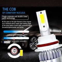 9004/HB1 LED Headlight Bulbs Conversion Kit All In One - C6 Series Adjustable Beam Light Bulb 36W 7600LM 6500K Cool White Headlight Conversion Kits