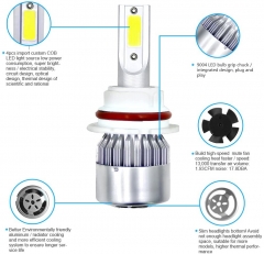 9004/HB1 LED Headlight Bulbs Conversion Kit All In One - C6 Series Adjustable Beam Light Bulb 36W 7600LM 6500K Cool White Headlight Conversion Kits