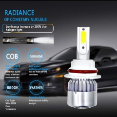 9004/HB1 LED Headlight Bulbs Conversion Kit All In One - C6 Series Adjustable Beam Light Bulb 36W 7600LM 6500K Cool White Headlight Conversion Kits