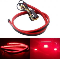 2835 Chipset 146SMD LED Light Strip For Car Third Brake Light Turn Signal Lamp Driving Strobe Light DC 12V Red 1M Set of 1