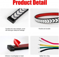 Truck Tailgate Strip 40 Inch LED Sequential Turn Signal Brake Tail Reverse Light Bar with Turn Signal Brake Function Weatherproof No Drill Install for Pickup RV SUV Boats
