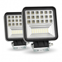 400W 6000K 4 LED Work Light Bar Flood Spot Beam Offroad Car Truck Daylight High beam Lamp Cross-country For SUV Driving Fog Bulb