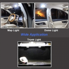 42MM 578 LED Festoon Bulbs, Extremely Bright 15smd 2835 Chipset 212-2 Led Car Bulbs, DE3425 DE3423 Replacement Bulbs for Car Interior Dome Map Courtesy Lights 1.64 inches 211-1 569 Led Car Bulbs ,6PCS