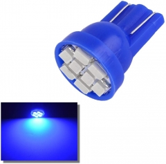 194 168 T10 Wedge LED Dashboard Lights Bulb Blue, W5W 2825 158 192 LED Bulb for Interior, Instrument Panel Dome Map Cargo Trunk Doorstep Courtesy License Plate Light, 8-SMD, 12V