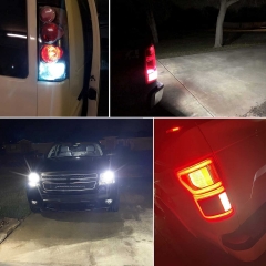 Super Bright LED 1157 2057 2357 7258 P21/5W LED Bulb 6000K White Replacement for Tail Brake Lights Back Up Reverse Lights or Turn Signal Parking Lights