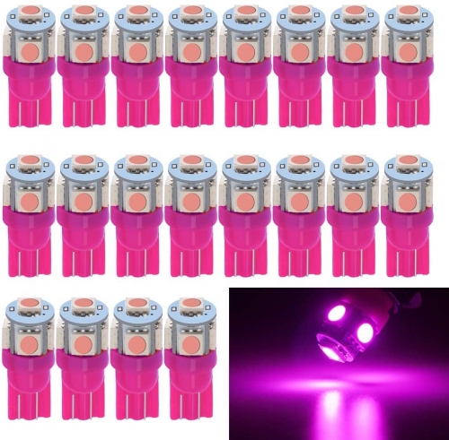 194 Led Bulb T10 194 168 W5W 2825 LED Bulb for Car Interior Lights Dome Map Trunk Light Dashboard Bulb License Plate Light, 5050 5SMD, Ice Blue, DC 12V