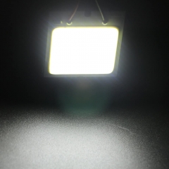 4-Pack White Led Panel Dome Light Lamp, COB 48-SMD Led Interior Car Lights Auto Led Dome Lights Interior with T10 /BA9S/ Festoon Adapters, DC-12V