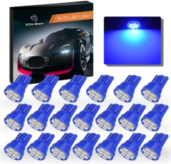 194 168 T10 Wedge LED Dashboard Lights Bulb Blue, W5W 2825 158 192 LED Bulb for Interior, Instrument Panel Dome Map Cargo Trunk Doorstep Courtesy License Plate Light, 8-SMD, 12V