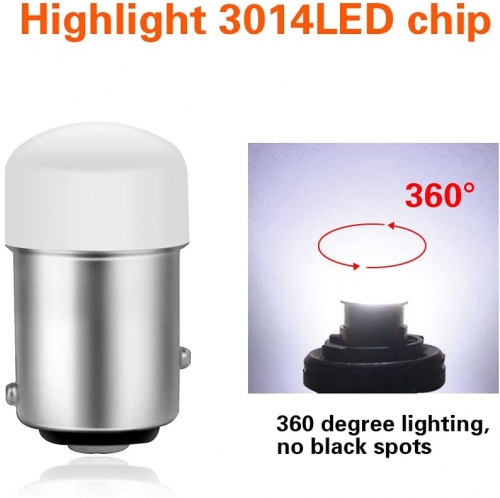 1157 LED BAY15D 1034 2057 2357 7528 P21/5W Bulb Replacement for Car RV Camper Reverse Lamps Back Up Tail Brake Stop Parking Interior Indoor Dome Light White