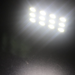 Led Dome Light Panel Interior Car Lights Auto Dome Light Map Lights with T10 194/BA9S 1895 /211-2 578 DE3175 Led Festoon Adapters White, Pack of 6