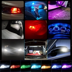194 LED Bulbs RGB 168 LED Bulb T10 LED Bulbs W5W LED Wedge Light Bulb 194 Bulb 921 2825 158 192 W5W LED Replacement Bulb for Dome Map Door Courtesy Side Marker Trunk License Plate Lights