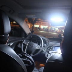 6-Pack Cool White 5730 9SMD Led Panel Dome Light Auto Car Reading Interior Light DC 12V with T10 / BA9S / Festoon Adapters