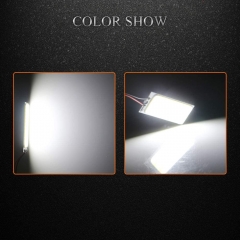 Led Dome Light Auto Car Reading Led Panel Dome Light Interior with T10 BA9S Festoon Adapters COB 36SMD White