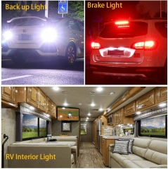 1157 Led Brake Light Bulb, 12V-24V 1157 7528 2357 2057 BAY15D LED Replacement Light Bulb for Brake Tail Running Parking Backup Light for Car RV Trailer Boat, 54SMD 3014 Chipset White light
