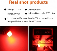 1157 LED Bulb Super Bright 2057 2357 7528 2057A 1157A 2357A 1034 3496 for Car Camper RV Tail Stop Brake Reverse Backup Interior Indoor Ceiling Light Red