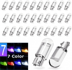 194 LED Bulbs RGB 168 LED Bulb T10 LED Bulbs W5W LED Wedge Light Bulb 194 Bulb 921 2825 158 192 W5W LED Replacement Bulb for Dome Map Door Courtesy Side Marker Trunk License Plate Lights