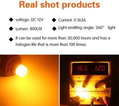 1157 LED Bulb 2057 2357 7528 BAY15D P21/5W 1034 3496 for Car RV Motorcycle Camper Trunk Parking Turn Signal Interior Blinker Light Amber Yellow