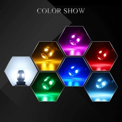 194 Led Bulb Amber, T10 194 168 2825 W5W 5 SMD 5050 LED Bulb for Car Interior Lights Wedge License Plate Light Instrument Lamp Dome Reading Light Trunk Interior Lamp, DC-12V