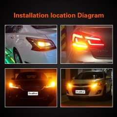 1157 LED Bulb 2057 2357 7528 BAY15D P21/5W 1034 3496 for Car RV Motorcycle Camper Trunk Parking Turn Signal Interior Blinker Light Amber Yellow