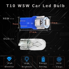 194 Led Bulb Blue, T10 168 912 W5W 2825 LED Bulb for Car Interior Lights Dome Map Light Trunk Door Light Dashboard Bulb License Plate Light Lamp, 5050Chips 5SMD, DC 12V