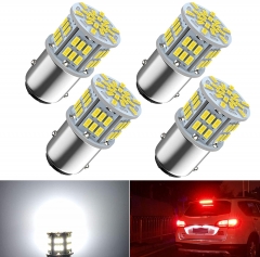 1157 Led Brake Light Bulb, 12V-24V 1157 7528 2357 2057 BAY15D LED Replacement Light Bulb for Brake Tail Running Parking Backup Light for Car RV Trailer Boat, 54SMD 3014 Chipset White light