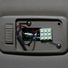 6-Pack Cool White 5050 9SMD Led Panel Dome Light Auto Car Reading Interior Lamp DC 12V with T10 / BA9S / Festoon Adapters