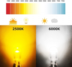T10 Car LED Bulb 194 161 168 921 2825 158 c194 192 Position License Plate W5W Marker Door Interior Light 12V Lamp (White)