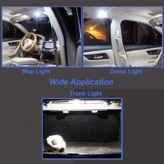 LED Festoon Bulbs, 31mm 3021 DE3023 Led Car Bulbs Super Bright White Light, Canbus Error Free 9SMD 2835 Chipsets Car Interior Dome Map Trunk Light,1.22 inches 31mm Festoon Bulbs, 6pcs