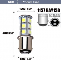 1157 2057 2357 7528 BAY15D LED Bulbs 5050 18-SMD Replacement Lamps for 12V Interior RV Camper Trailer Lighting Back Up Reverse Lights or Tail Brake Lights