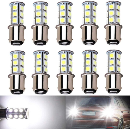 1157 2057 2357 7528 BAY15D LED Bulbs 5050 18-SMD Replacement Lamps for 12V Interior RV Camper Trailer Lighting Back Up Reverse Lights or Tail Brake Lights