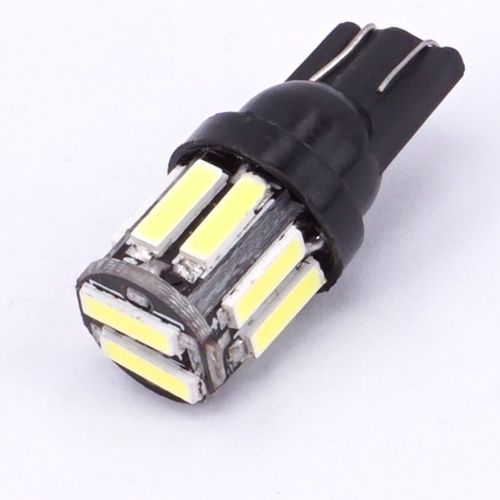 T10 7020 10SMD Vehicle Dome Light DC12V License Plate Lamp Bulb W5W 194 168 Xenon Led T10 Car Interior Light