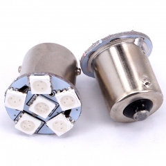 1156 12V Auto Truck Indicator Brake Light 5050 6SMD BA15S BAY15D Car Turn Signal Led Lamps White Red 1156 1157 Car Bulb