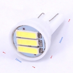T10 W5W 7020 3SMD Car Backup Reverse Lamps 6500K DC12V Motorcycles Turn Signal Lamps T10 Light Bulb