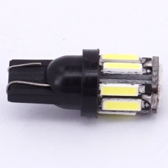 T10 7020 10SMD Vehicle Dome Light DC12V License Plate Lamp Bulb W5W 194 168 Xenon Led T10 Car Interior Light