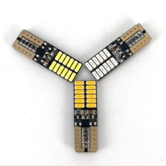 T10 4014 24SMD Auto Canbus Width Lamps 12-24V Car Interior Dome Light Bulb White 350LM Reverse Light Led