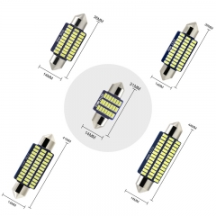 High quality auto bulb c5w led 3014 21 30 33 36 42SMD festoon led 31mm 36mm 39mm 41mm 44mm car led light interior