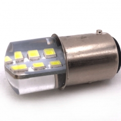 1157 BAY15D 2835 SMD 12 LED Car Signal Light White Red Yellow Brake Light Corner Silicone Parking Bulb 1157 p21/5w 2W Led