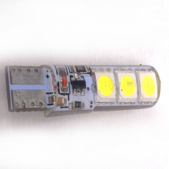 T10 5050 6SMD Car Canbus No Error Light Bulb 12V Strobe Flash Width Light License Plate Lamp Bulb Super Bright T10 Silicone W5W