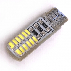 DC12 V Car Accessories Light T10 W5W 24SMD 3014 LED Car Reading Lamp 192 168 501 24 LED White T10 Car Light Wedge Bulb Parking